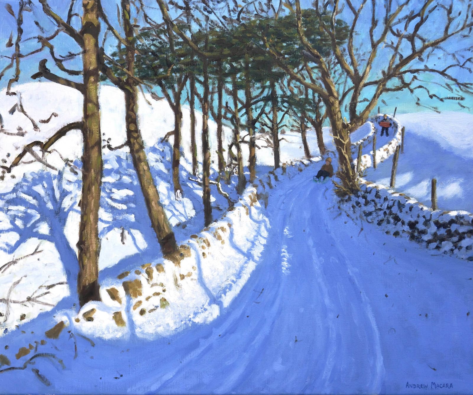 Andrew Macara, Sledging in the Derbyshire Peak District