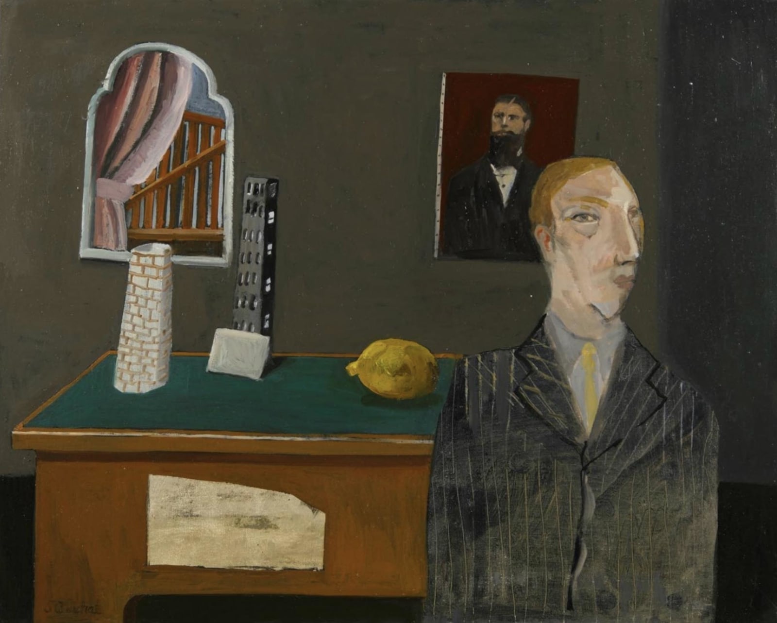 Simon Quadrat, Man in Striped Suit