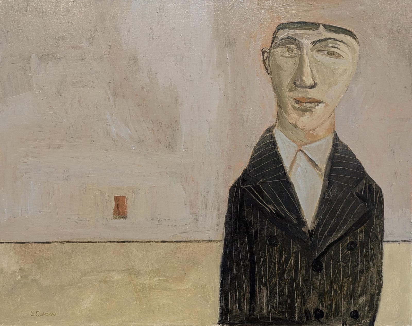 Simon Quadrat, Man in Striped Suit