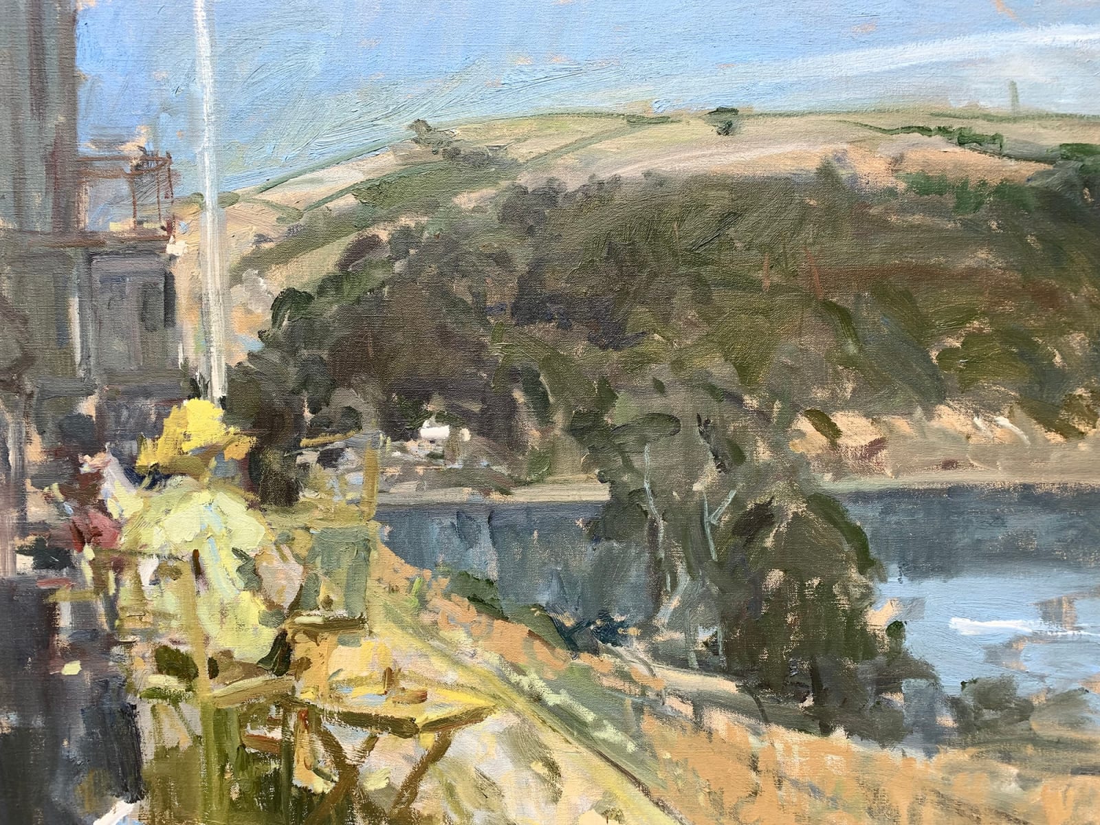Tom Coates, Mary Painting Overlooking The Dartmouth Estuary