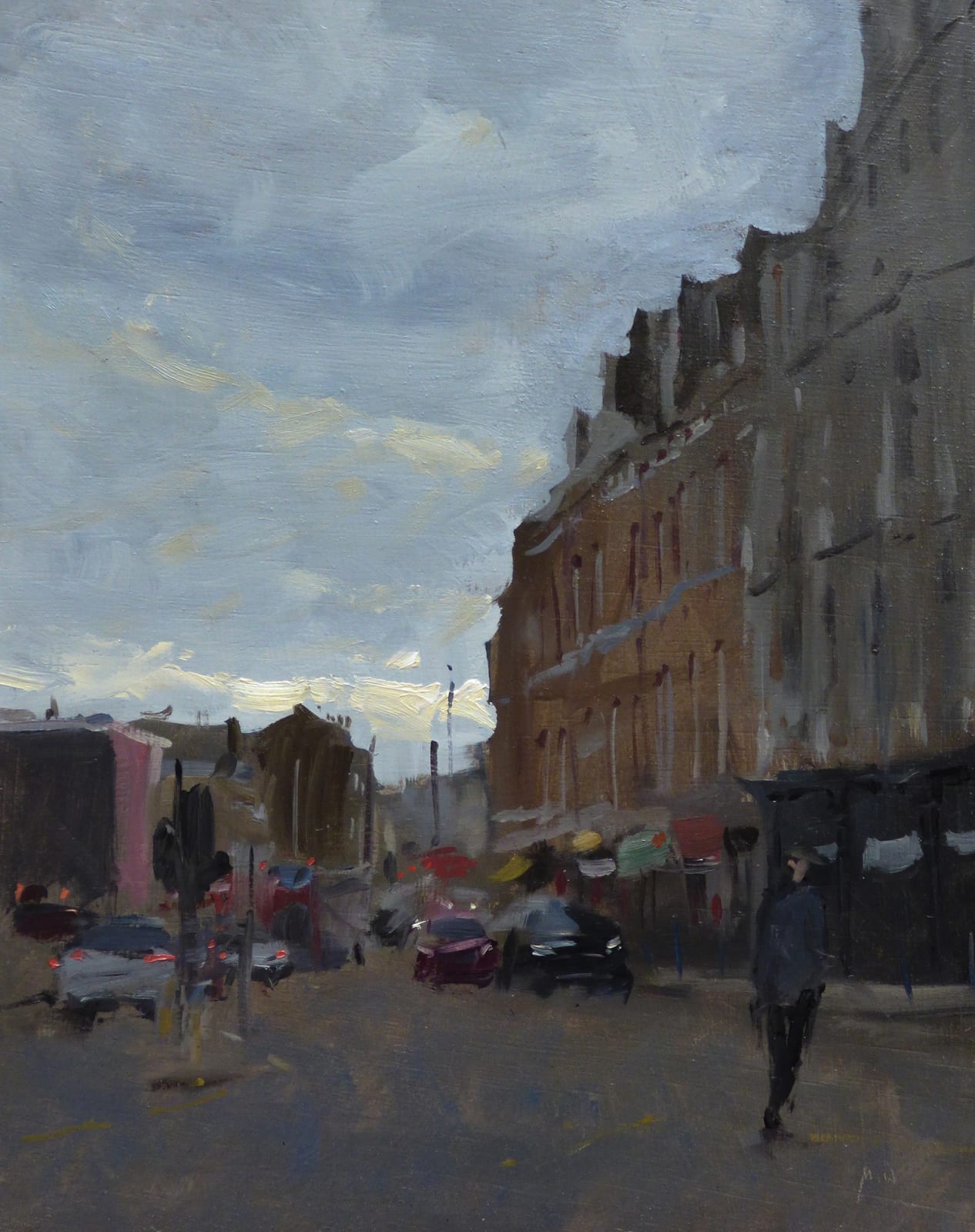 Max White, Grey Evening from Putney Bridge