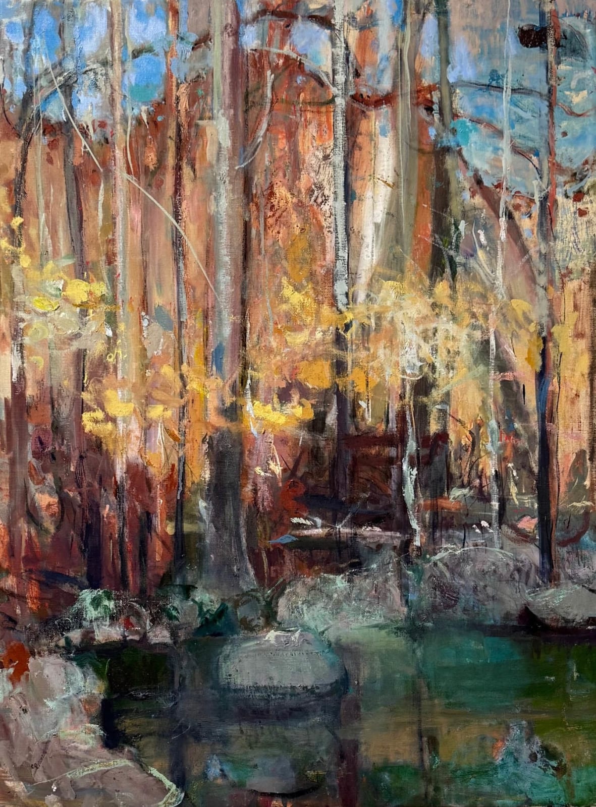 Julie Jackson, Billabong after the Fire, Gubbi Gubbi Site, QLD, 2025