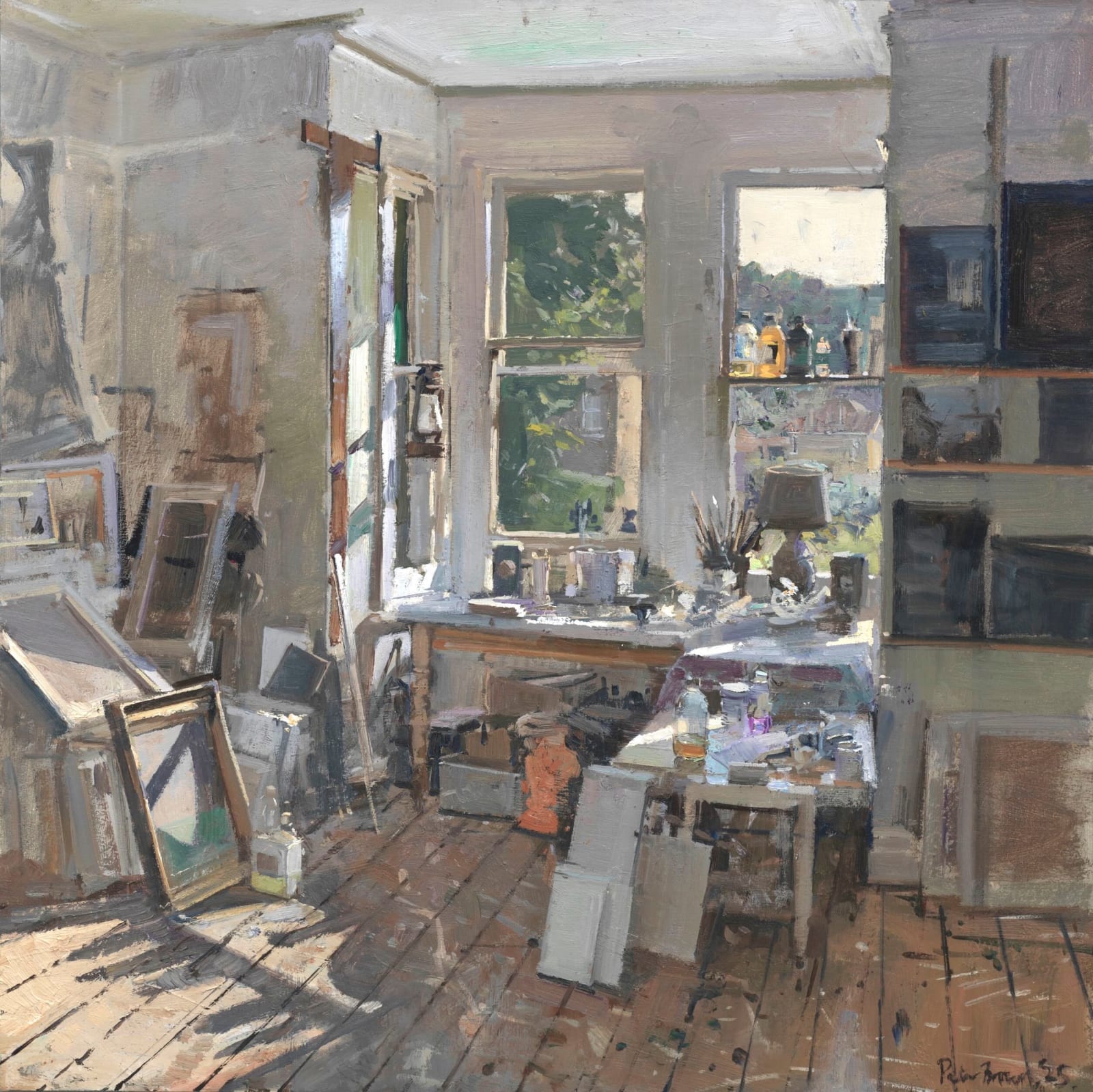 Peter Brown, Morning Light, The Studio: Mediums and Hurricane Lantern