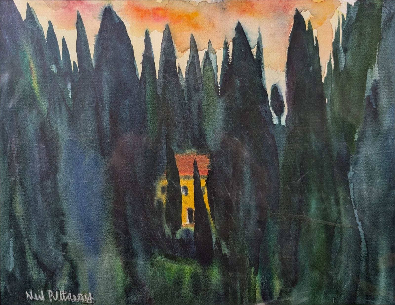 Neil Pittaway, View of a Farm House, Tuscany