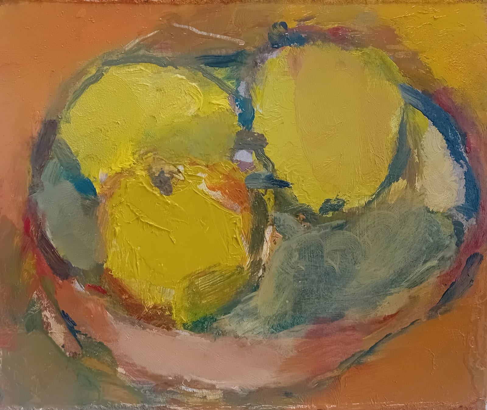 Michael Weller, Apples in a Red Bowl 2, 24th April, 2025