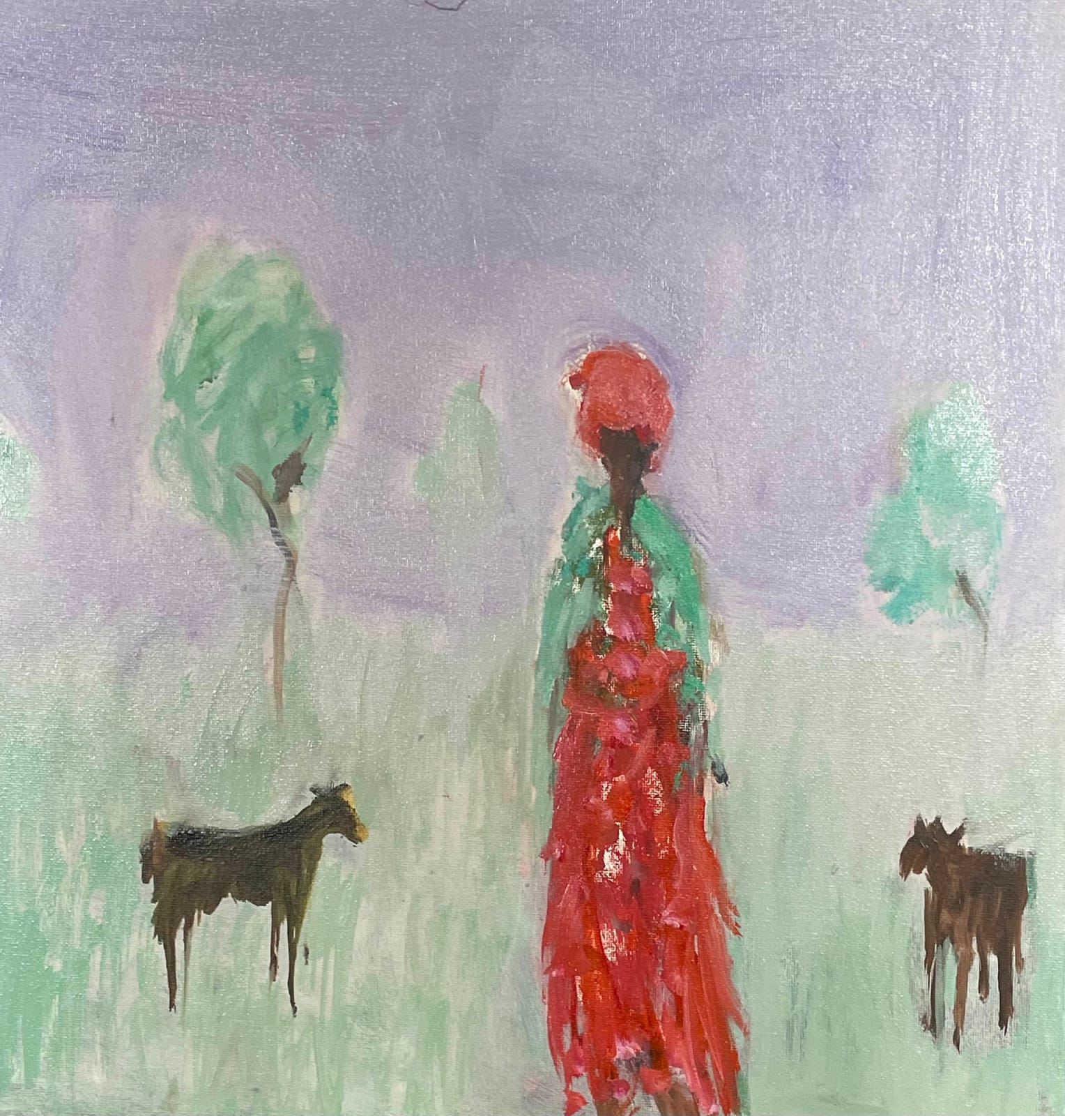 Ann Shrager, Goat Herder, Evening