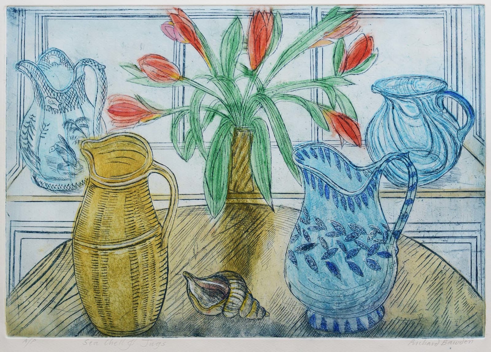 Richard Bawden, Sea Shell and Jugs