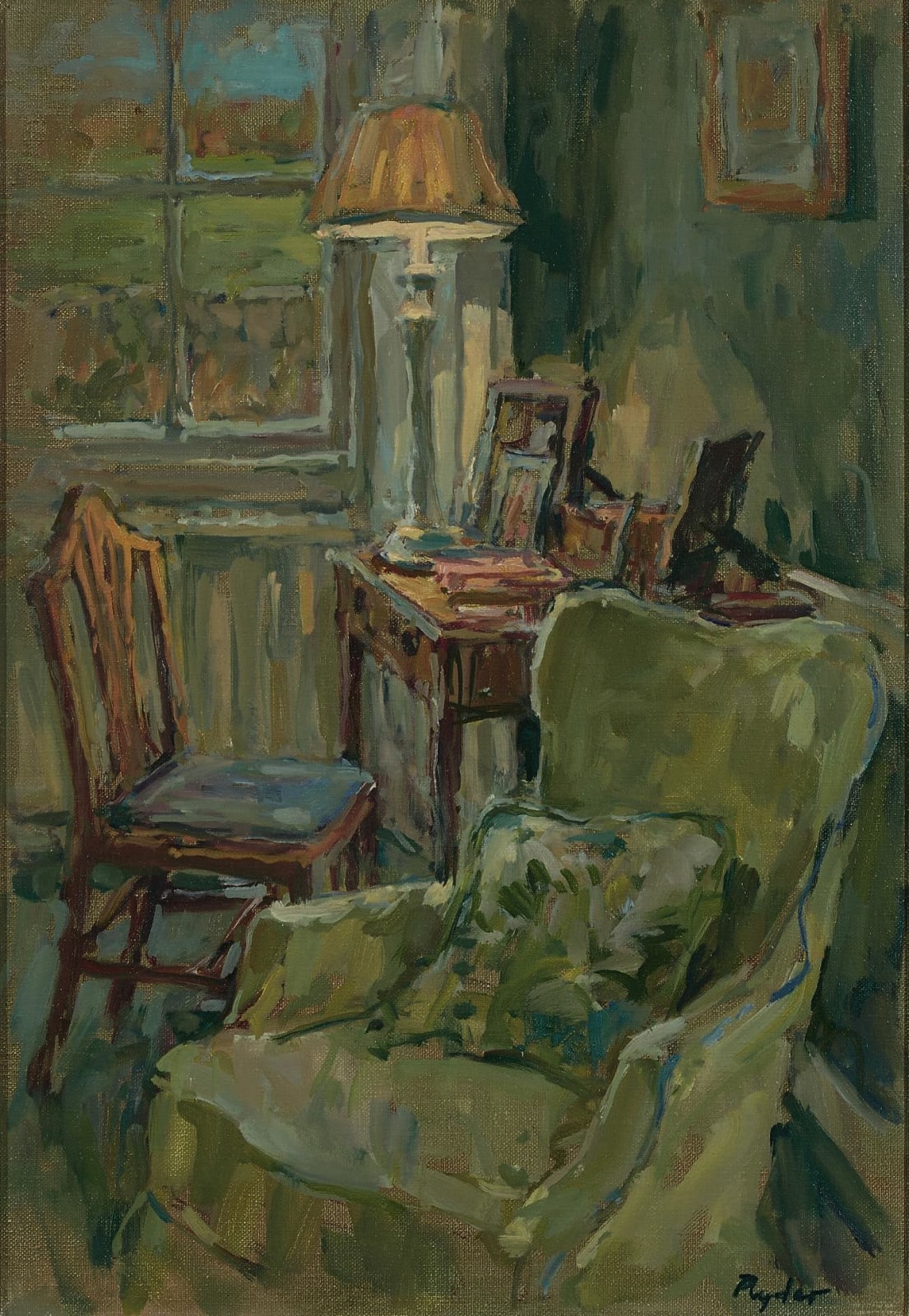 Susan Ryder, The Green Chintz Cushion