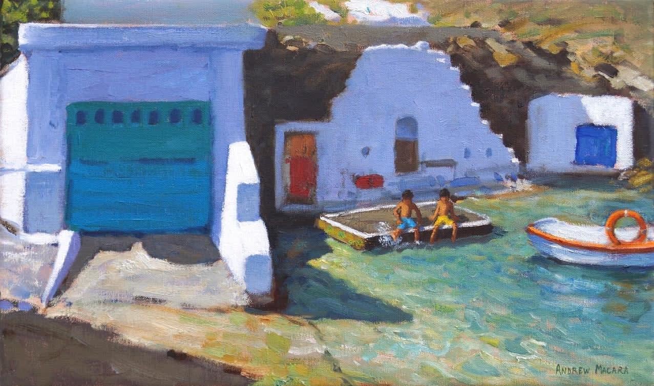 Andrew Macara, Fishermen's Huts, Milos, Greek Islands