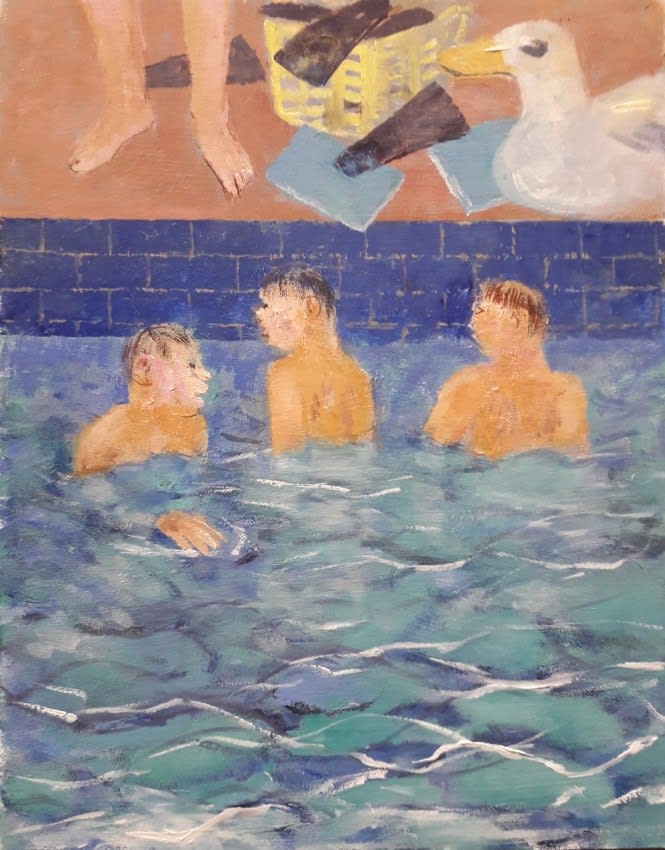 Richard Sorrell, Swimming Lesson | NEAC | New English Art Club