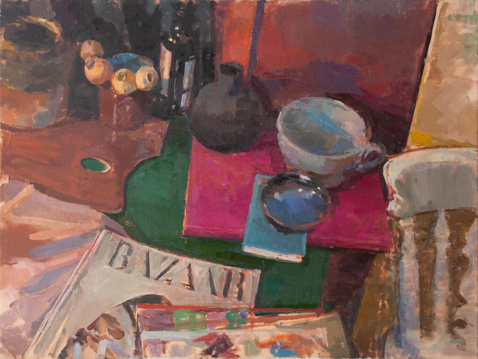 Alex Fowler, Still Life with Bazaar Magazine