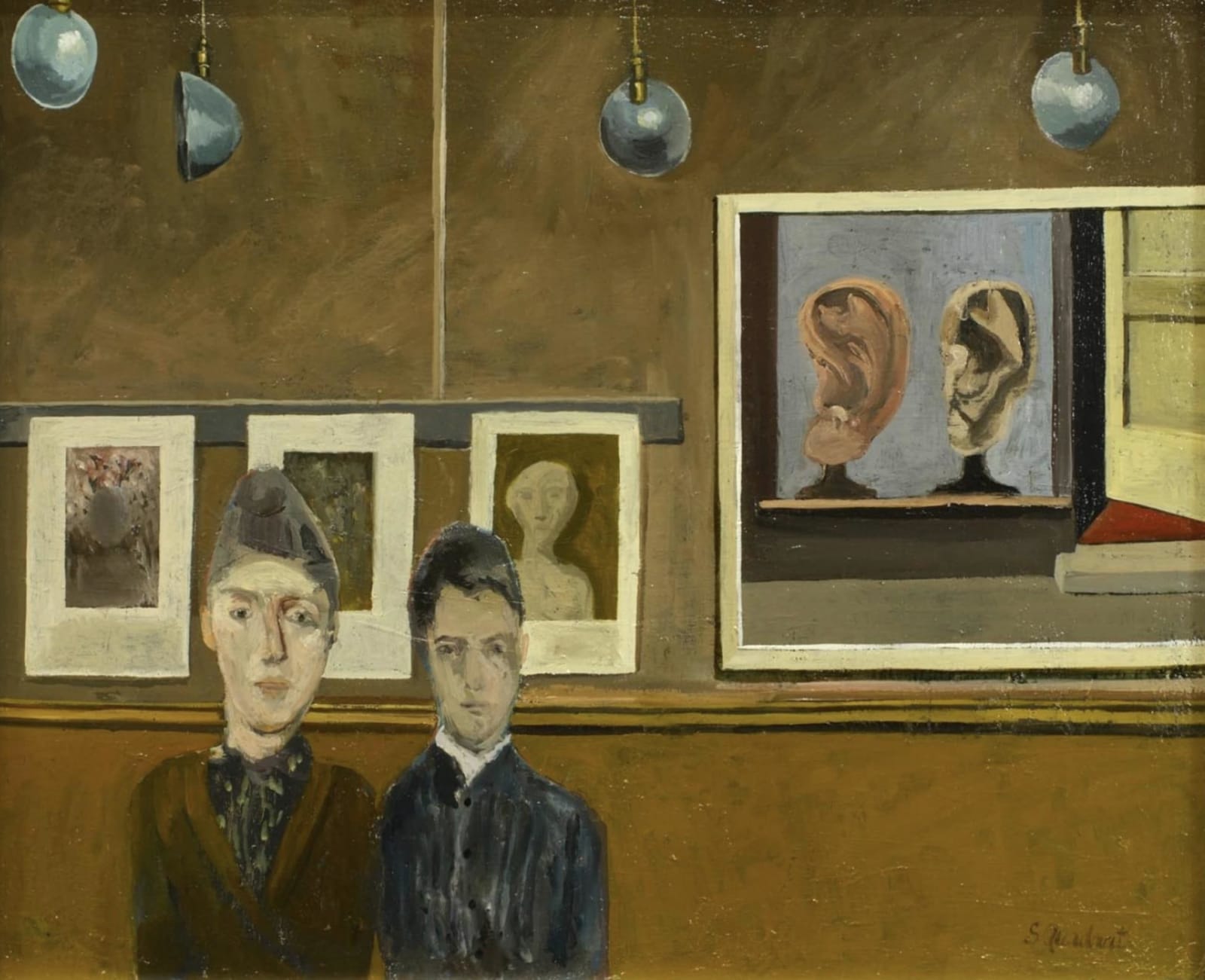 Simon Quadrat, Two Sisters in a Gallery