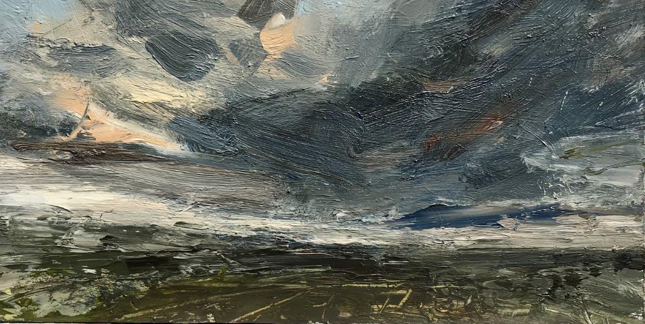 Louise Balaam, Sunset, dark clouds