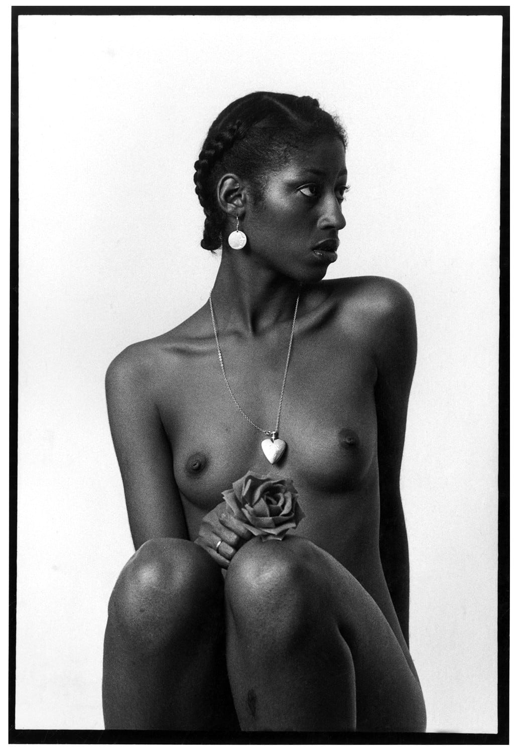 Steven Cuffie, Untitled (Woman With Flower), c. 1970s