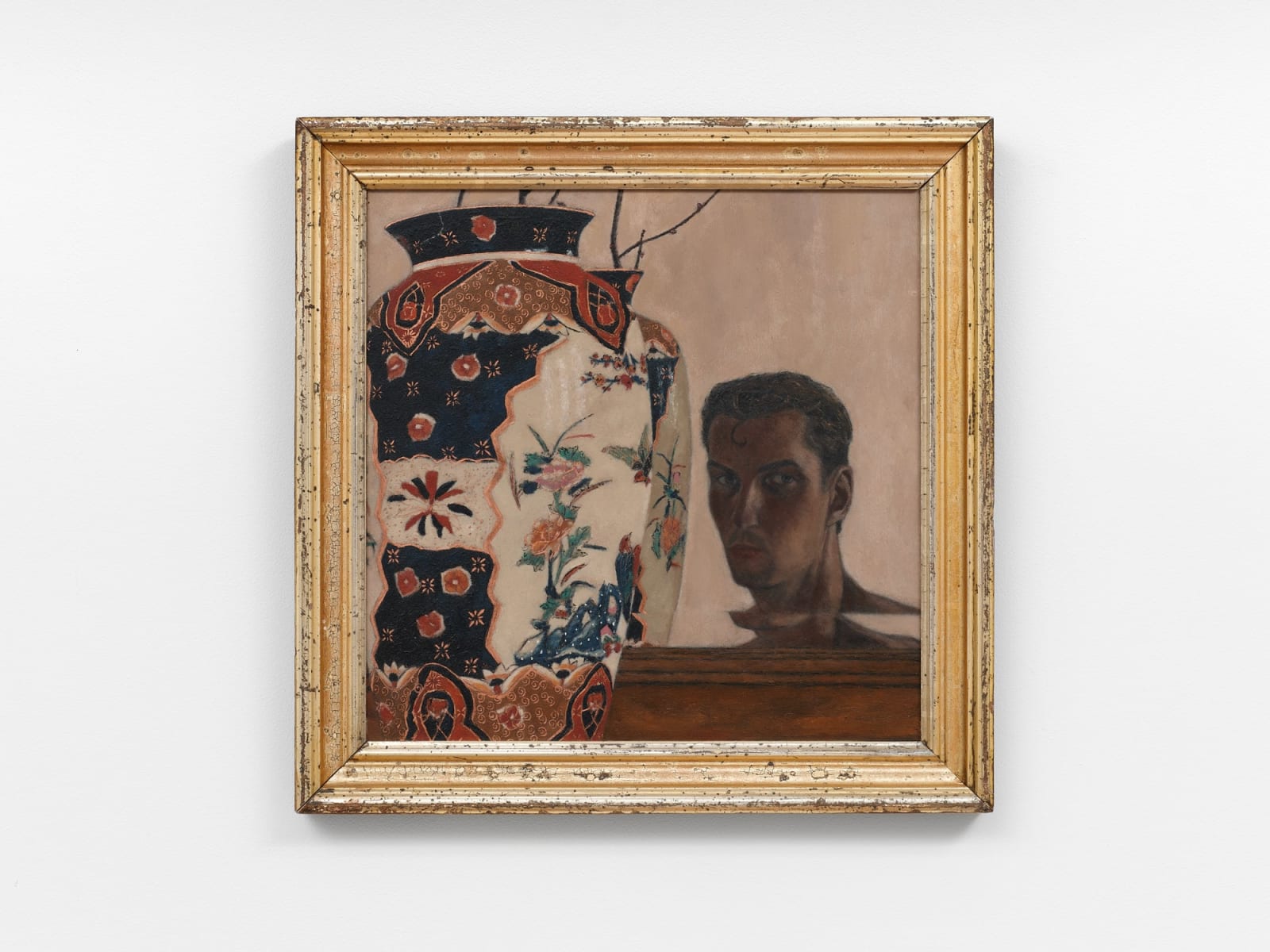 Max Jahn, Self Portrait With a Japanese Vase, 2024