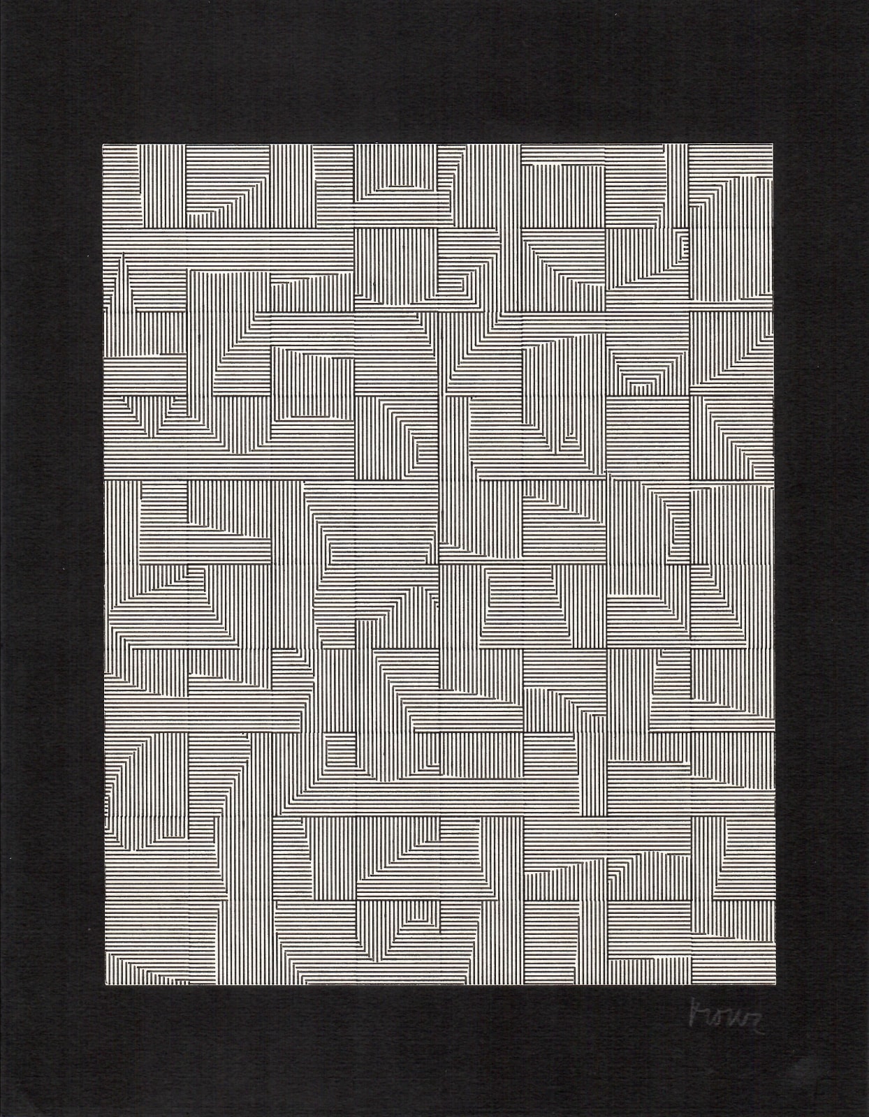 Manfred Mohr, P 082-F, 1971