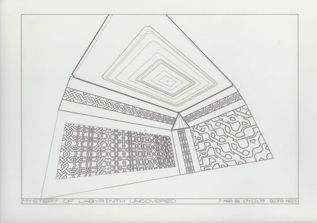 Georg Nees, Mystery of Labyrinthe Uncovered, 1986