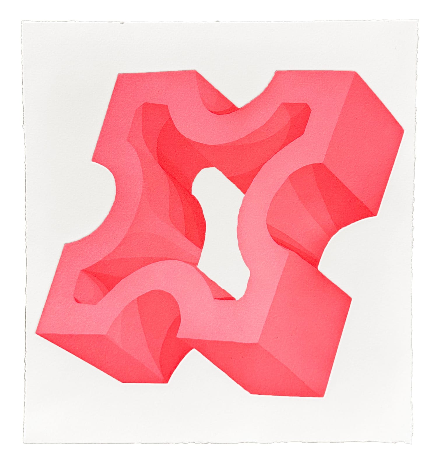 Courtney Sennish, Snowflake Breezeblock, 2024