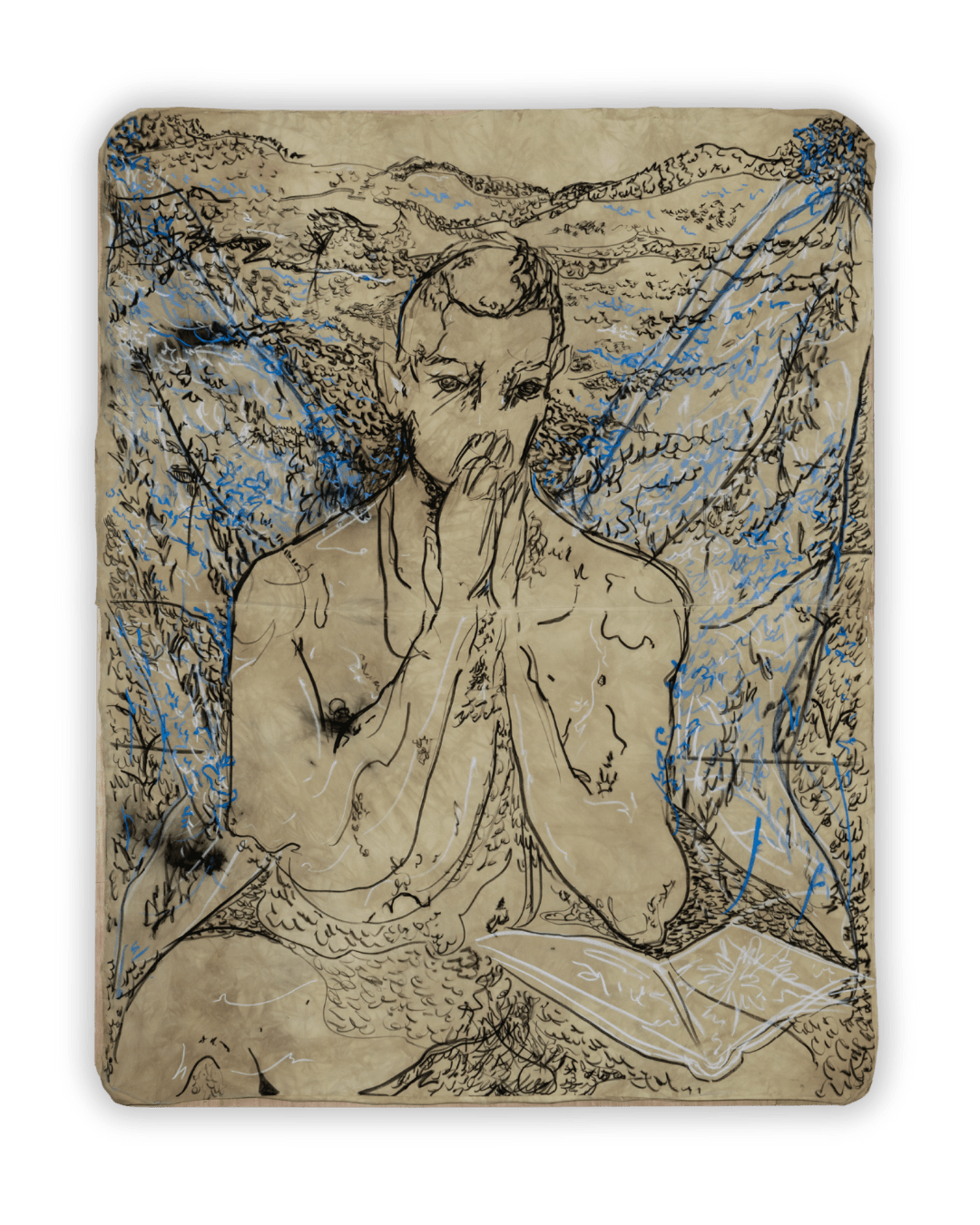 Malik Thomas Jalil Kydd, Angel Praying, Nude, 2025