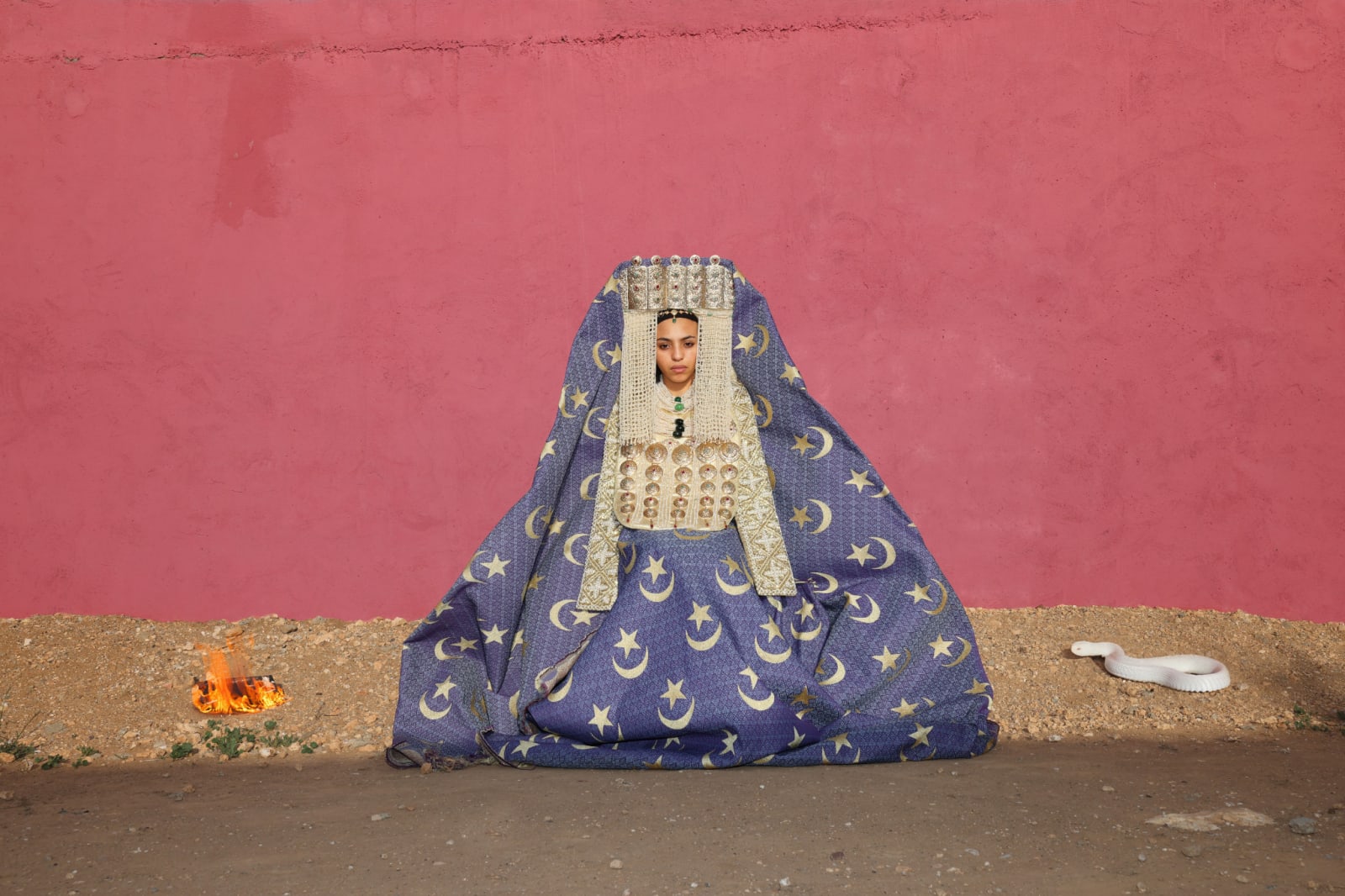 Sara Benabdallah, Labsa Lakbira 3, from "Dry Land" series (Small Format), 2024