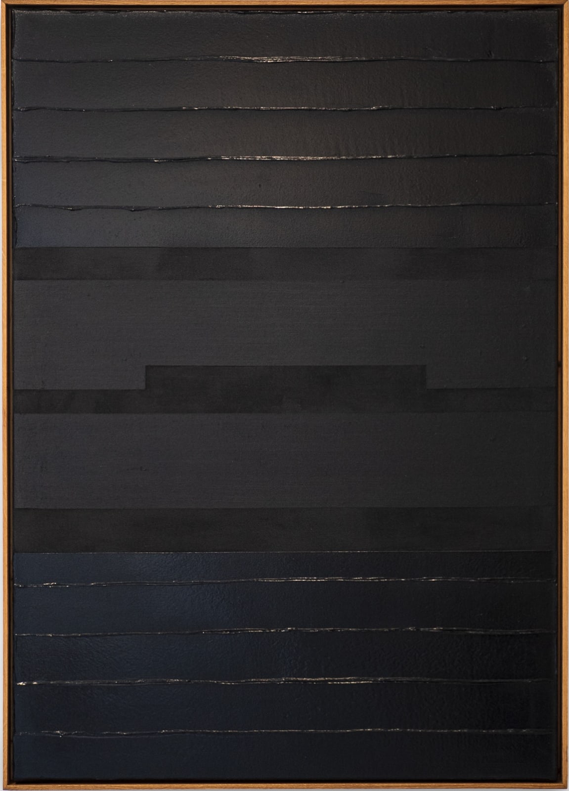 Søren Sejr, Composition black / 5 lines gel / Open hat / 5 lines gel, 2022