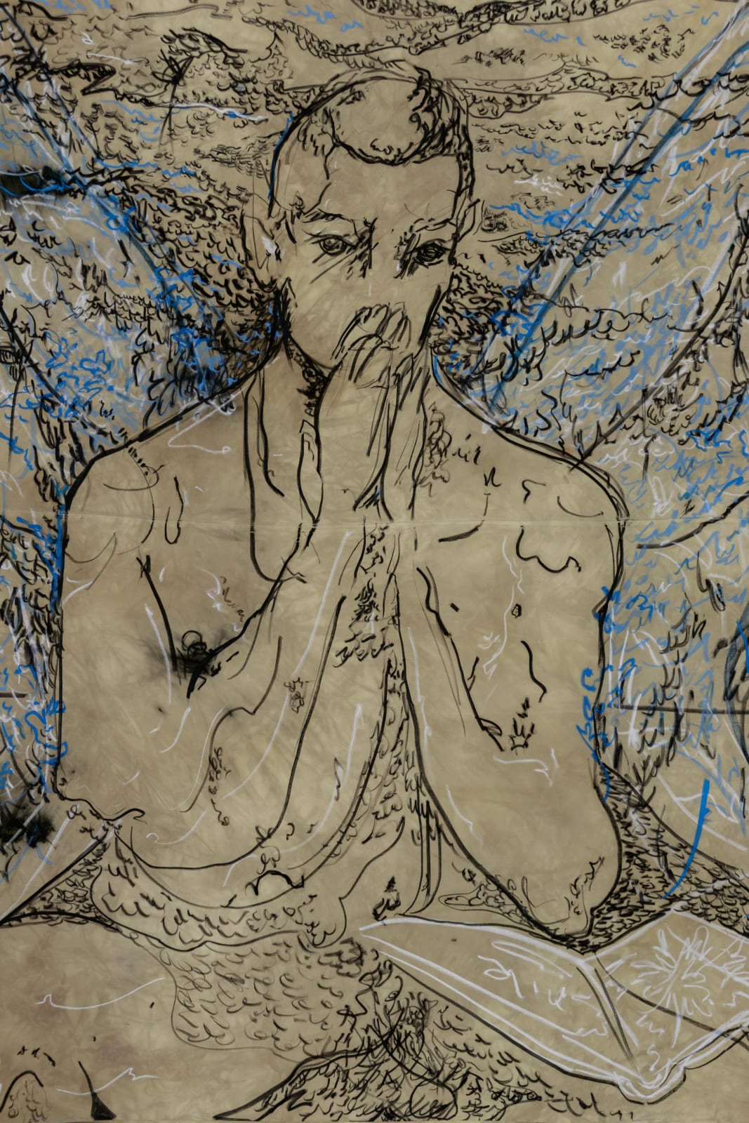 Malik Thomas Jalil Kydd, Angel Praying, Nude, 2025