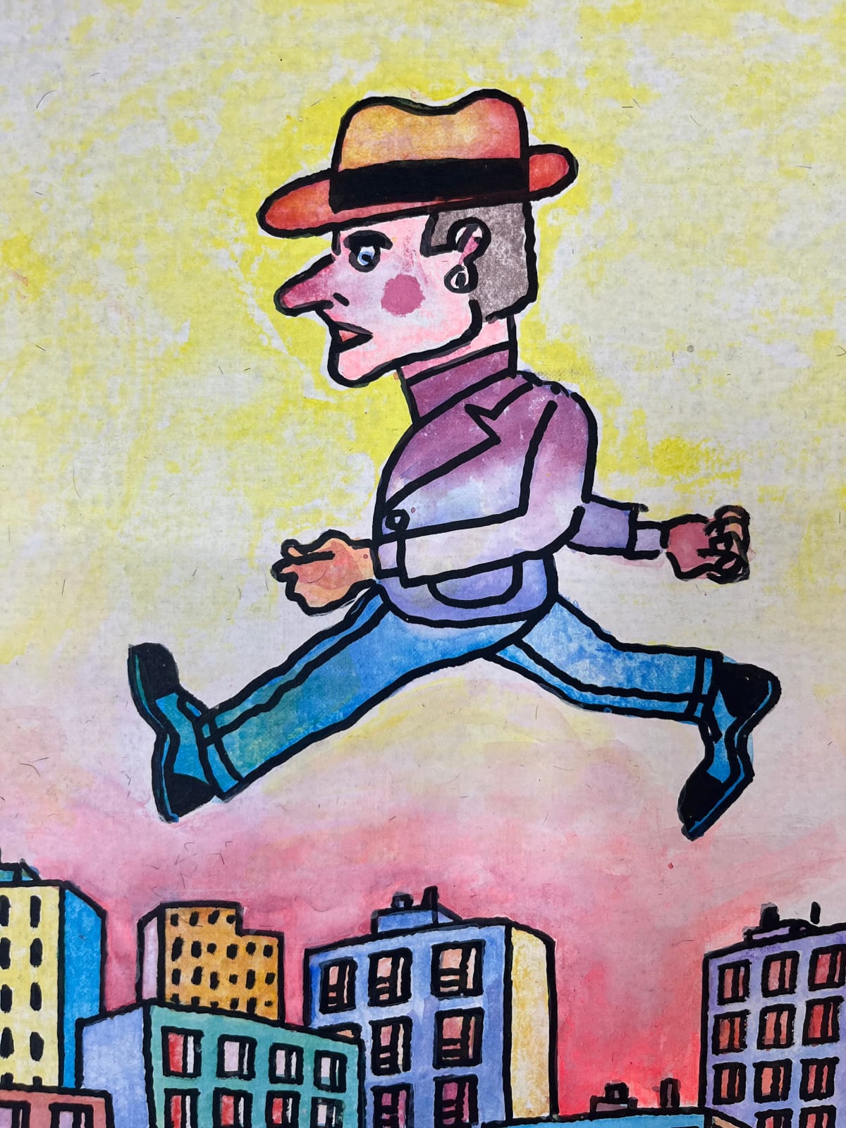 Antonio Seguí, Hombre sobre la ciudad , 1987