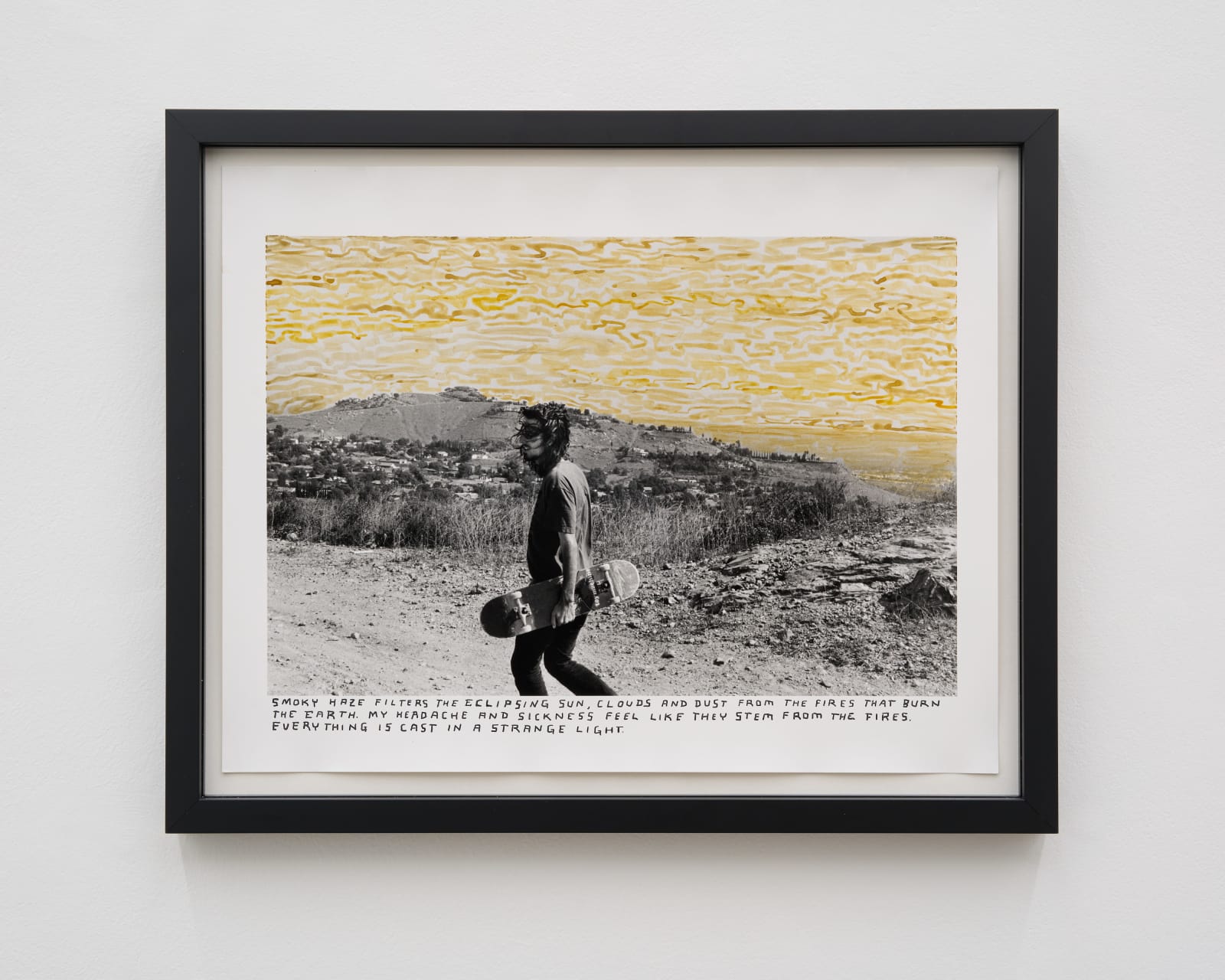 Ed Templeton, Matt Bennett hikes to a drainage ditch, California, 2006