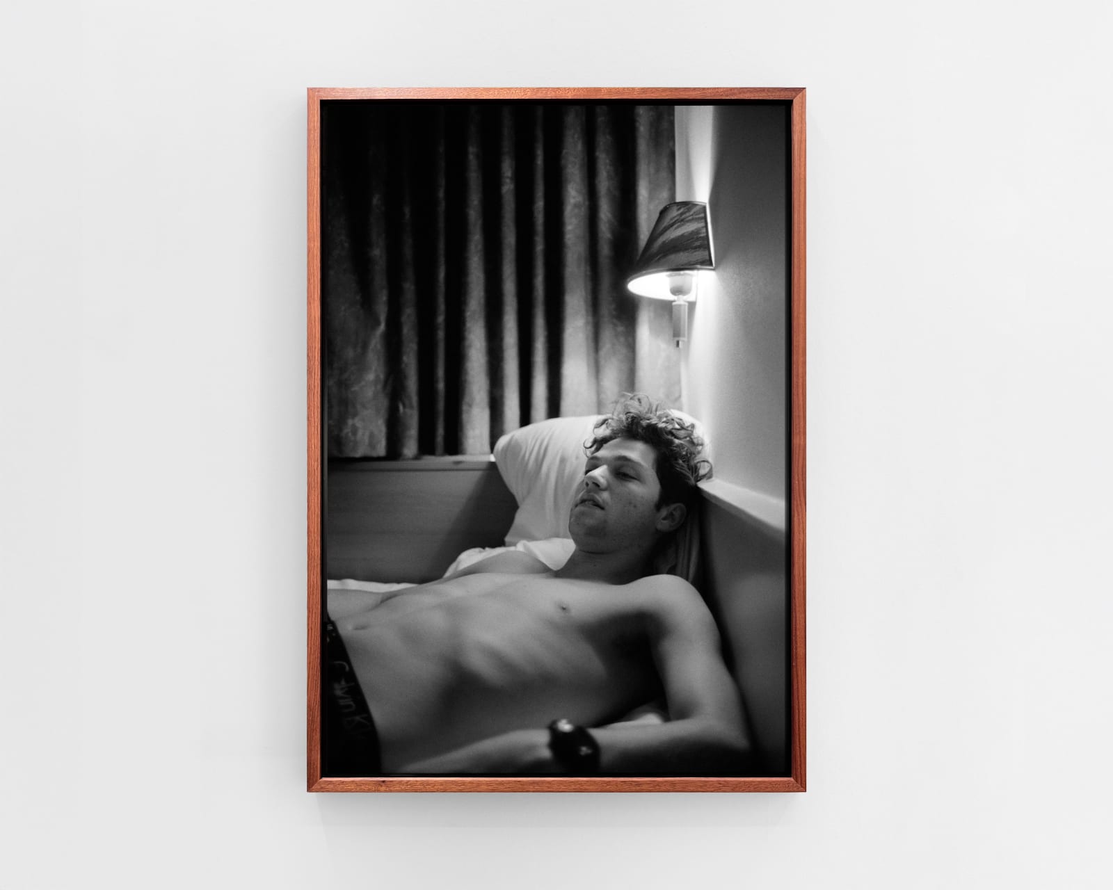 Ed Templeton, Bam Margera on bed, Amsterdam, 1999