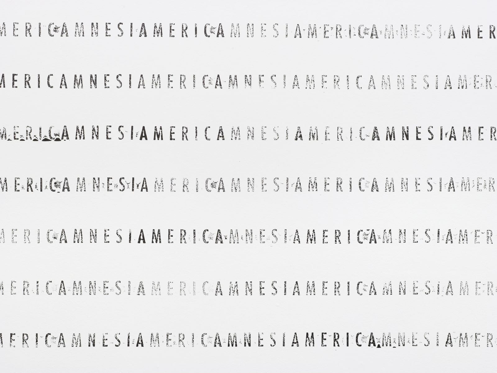 Runo Lagomarsino, AMERICAMNESIA, 2017