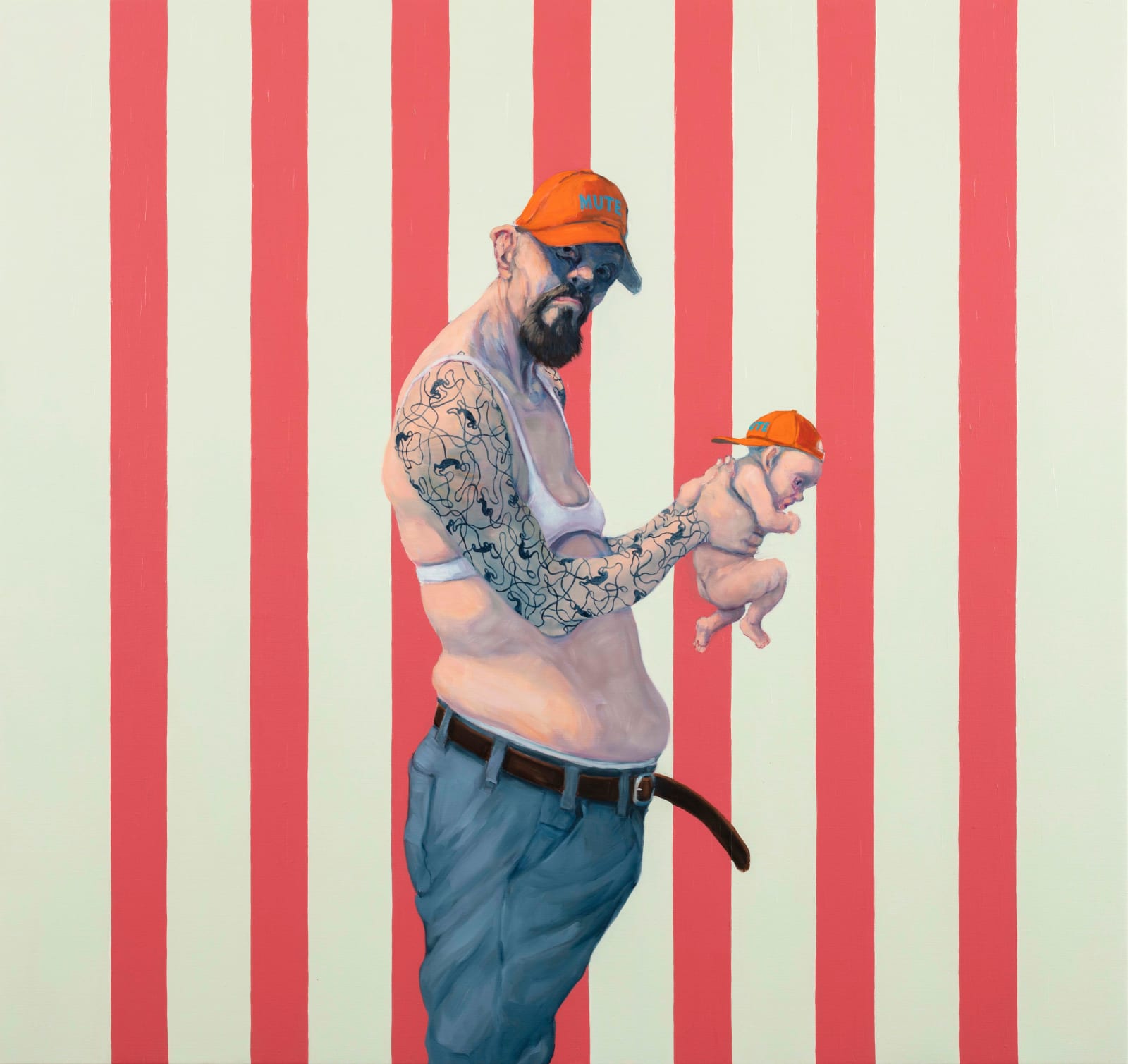 Michael Kvium, Pale Male Tale, 2019