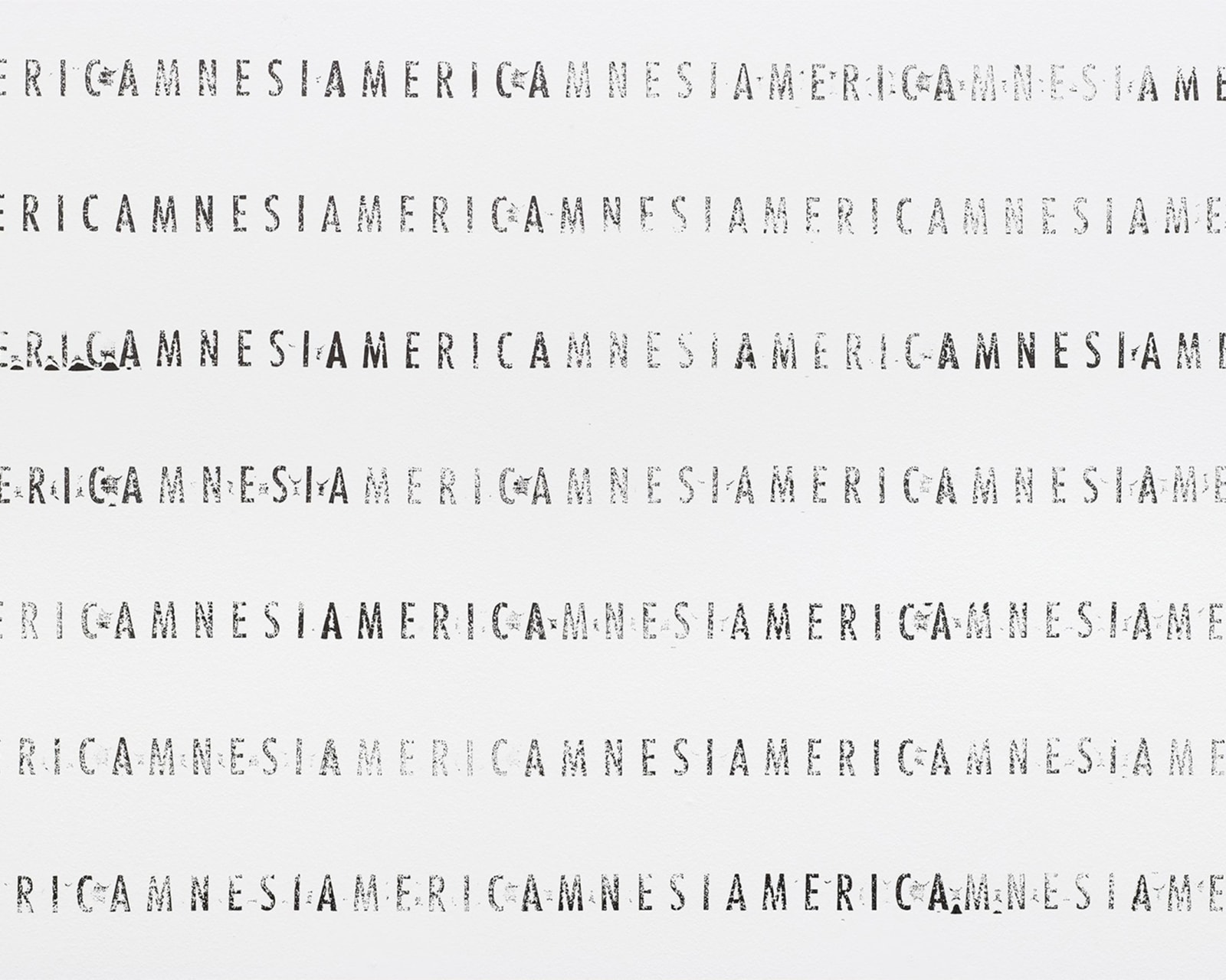 Runo Lagomarsino, AMERICAMNESIA, 2017