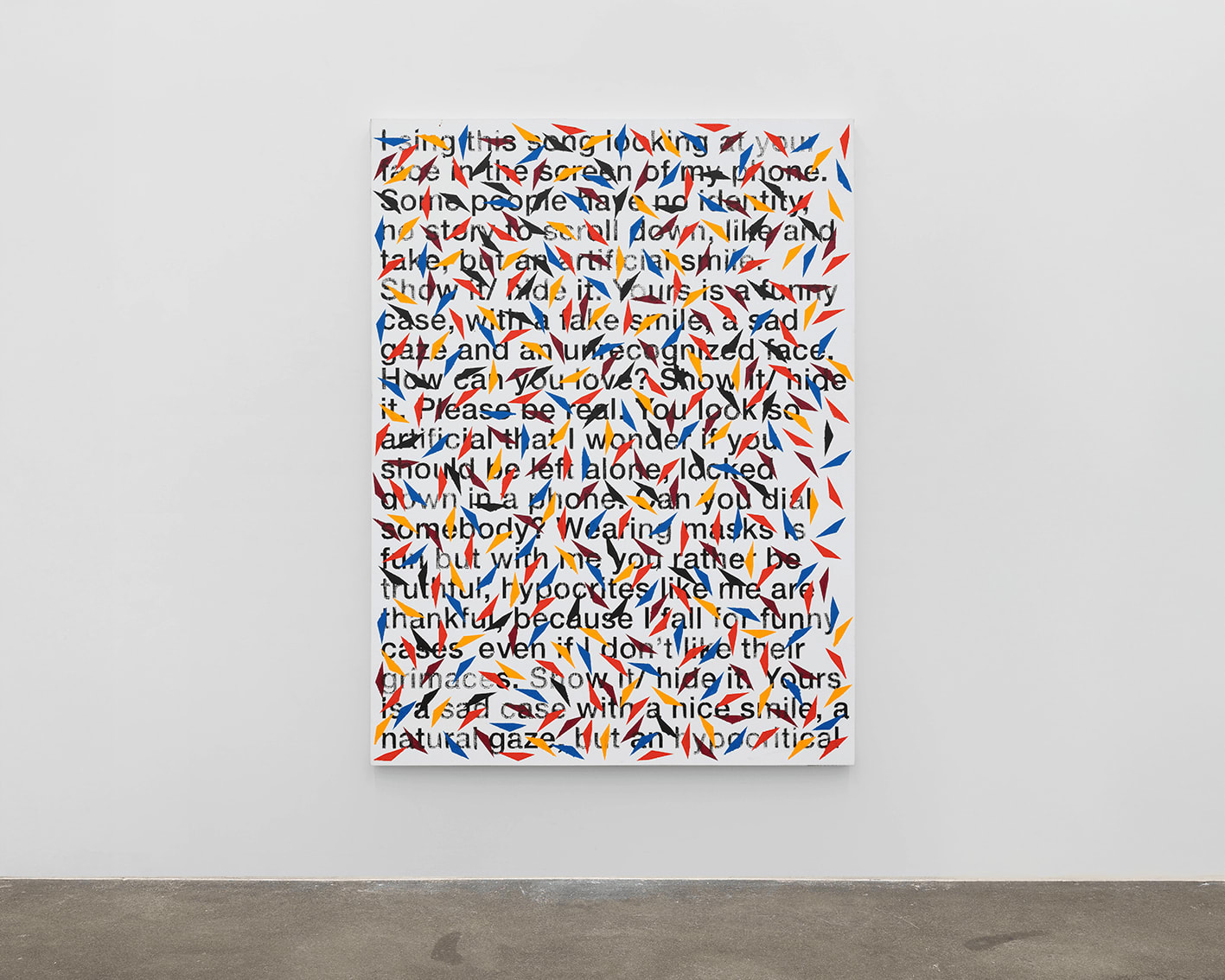 Carlos Amorales, Fragmented Typefaces 08, 2022