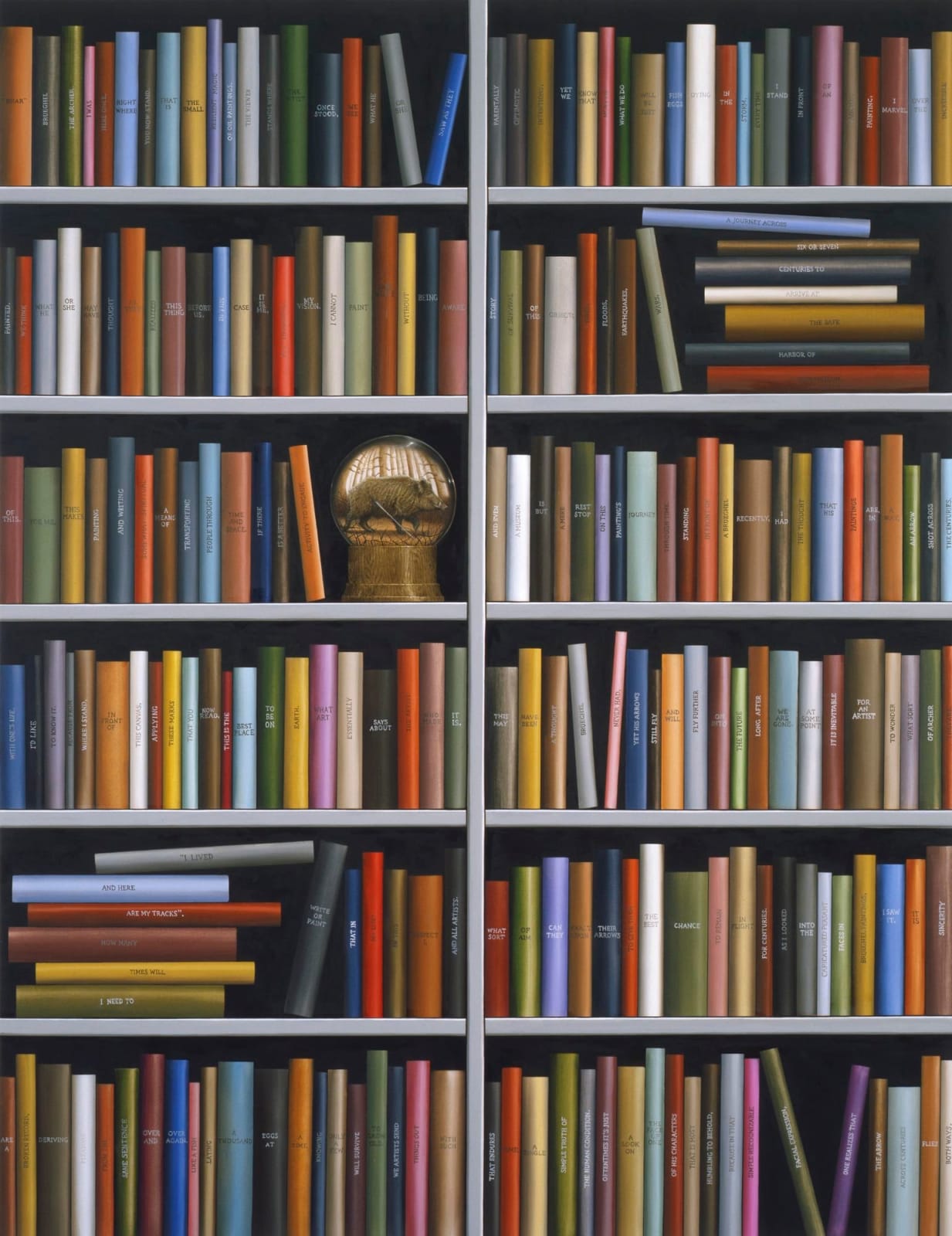 Sean Landers, Boar (Brueghel the Archer), 2014