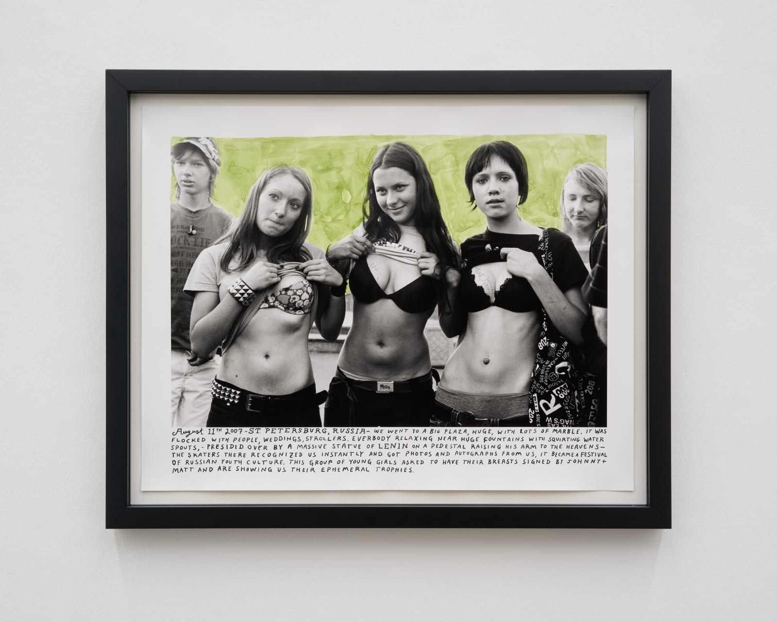 Ed Templeton, Fans show their autographed chests, St. Petersburg, Russia, 2007