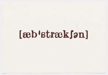 Birgir Andrésson, Noise from the Dictionary (abstraction), 2005