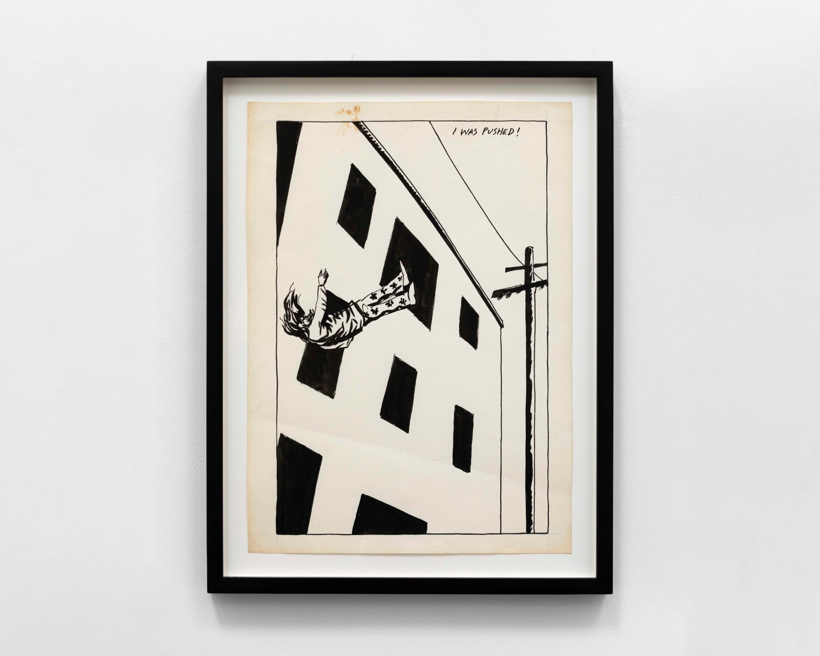 Raymond Pettibon, No title (I was pushed!), 1984