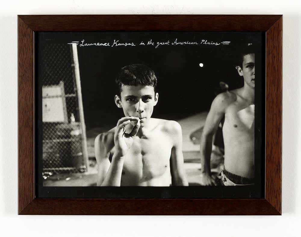 Ed Templeton, Kid smoking. B&W "Lawerance Kansas", 1999