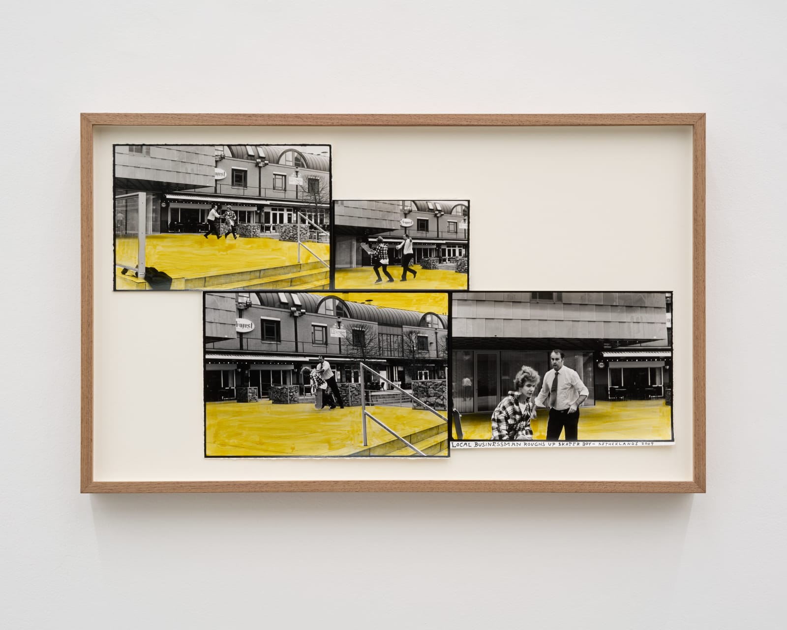 Ed Templeton, Businessman roughs up skater boy, Heerlen, Netherlands, 2007