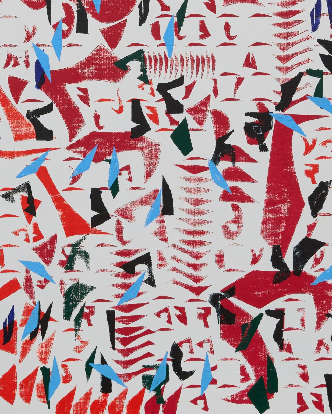 Carlos Amorales, Fragmented Typefaces 04, 2022