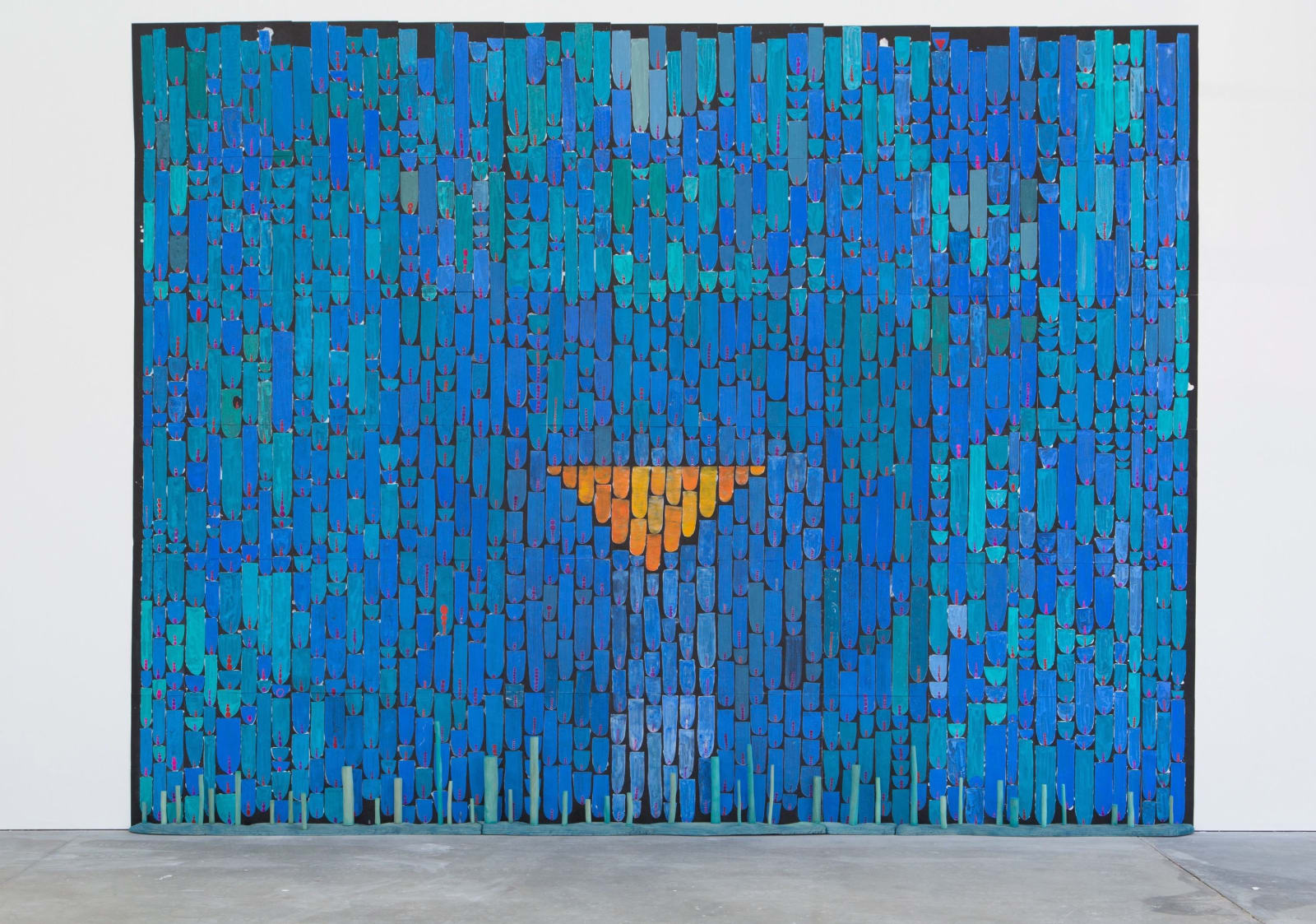 Matthew Ronay, Anthracite Waterfall with Triangular Portal, 2012-2013
