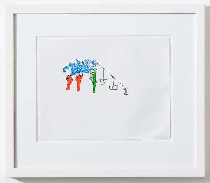 Matthew Ronay, Red Hands, Tidal Wave, Greens, Memory Cards, String, Butthole, 2006
