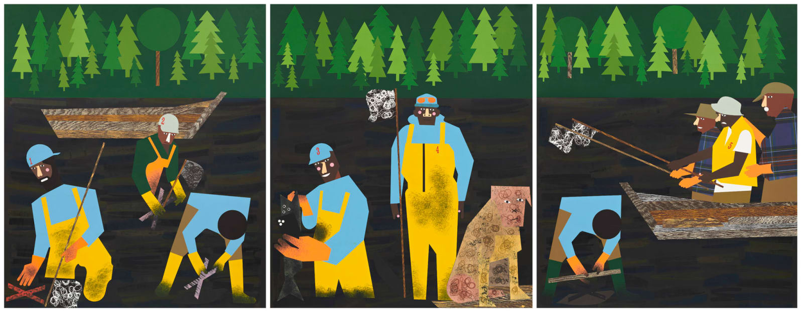 Nina Chanel Abney, Black People (BP), 2022