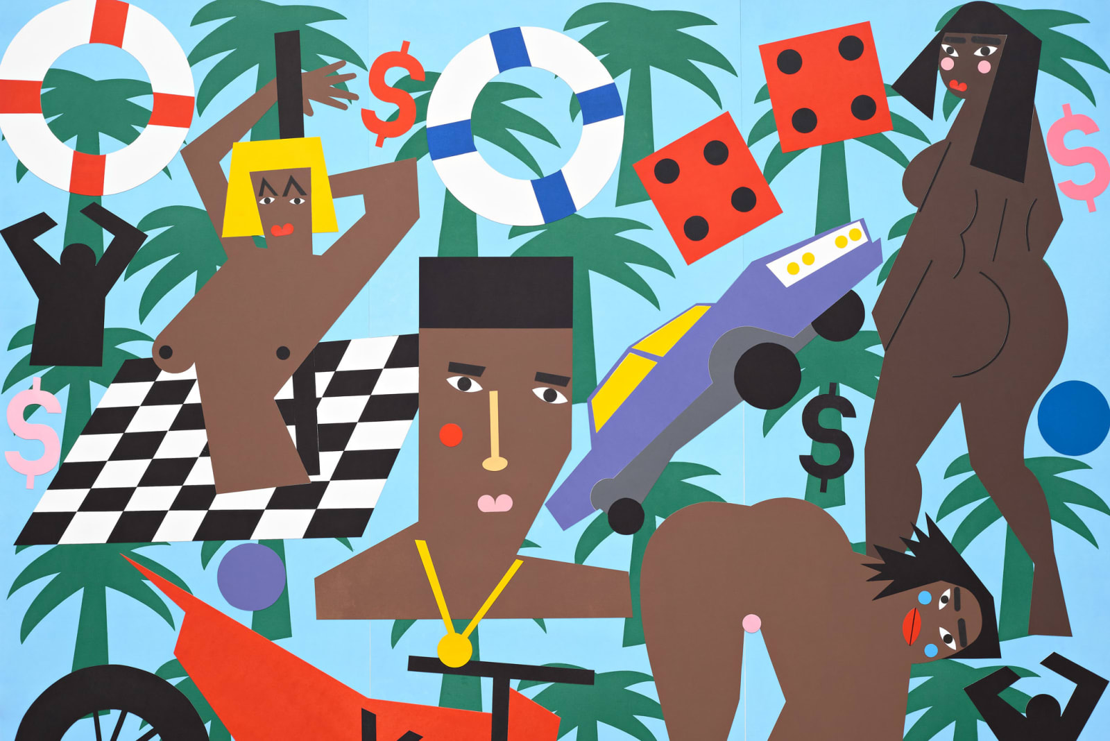 Nina Chanel Abney, Expensive Pain, 2021