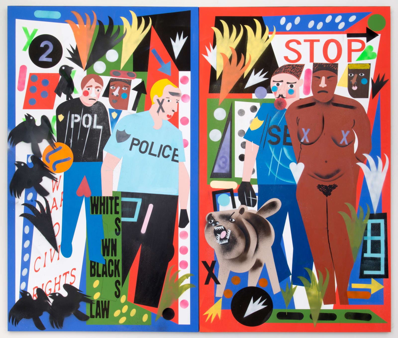 Nina Chanel Abney, Who, 2015