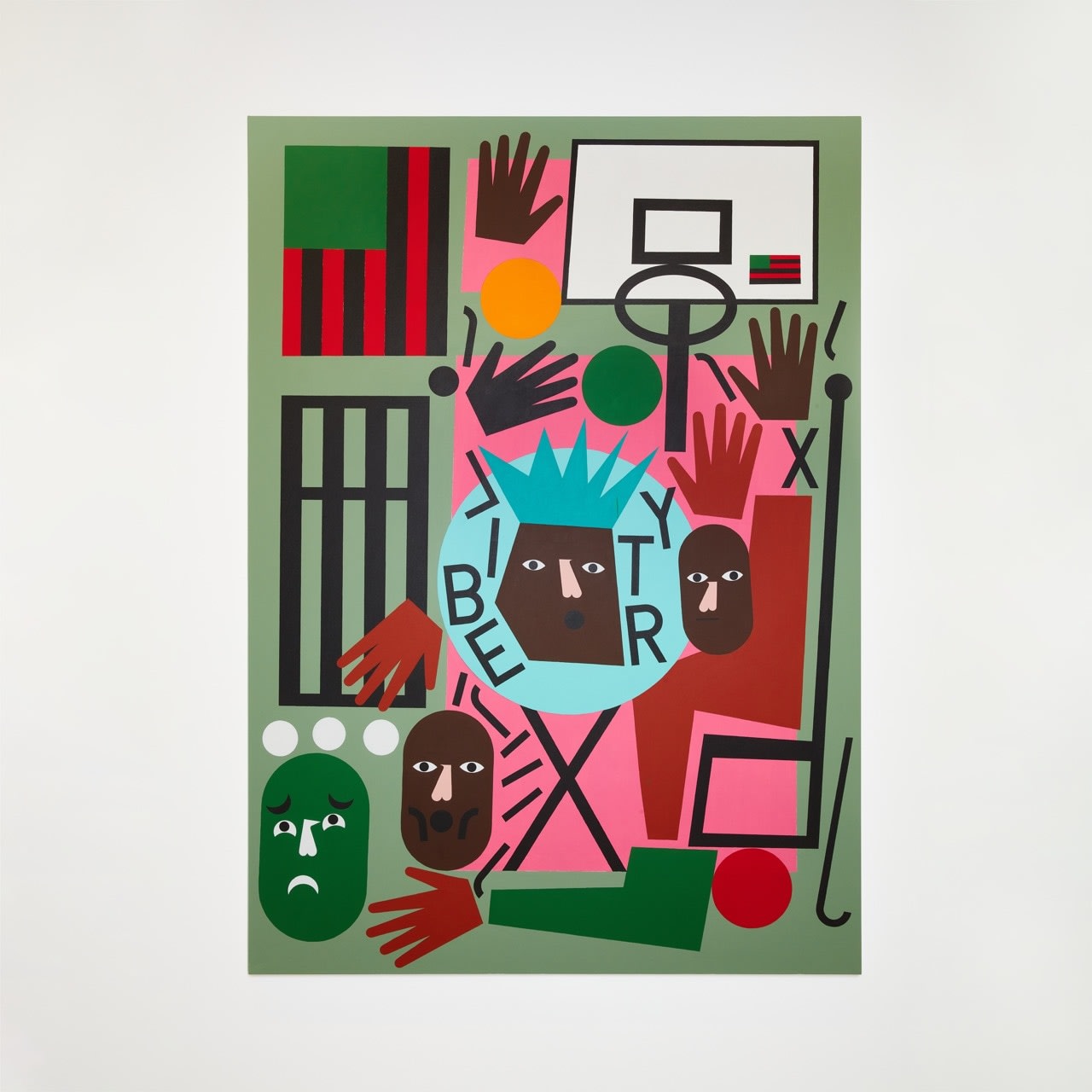 Nina Chanel Abney, Queens Court , 2024