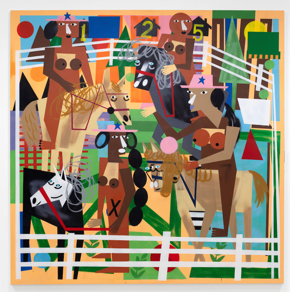 Nina Chanel Abney, If You Wanna Ride, Don't Ride the White Horse, 2020