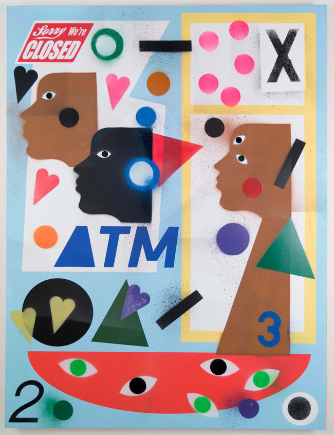 Nina Chanel Abney, Sorry We’re Closed, 2015