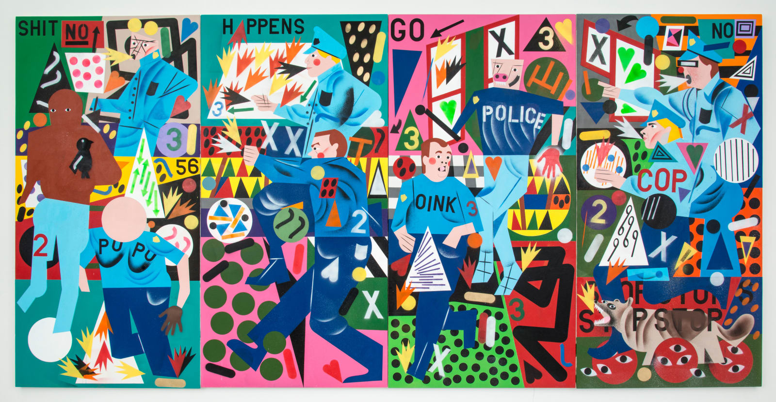 Nina Chanel Abney, Why, 2015