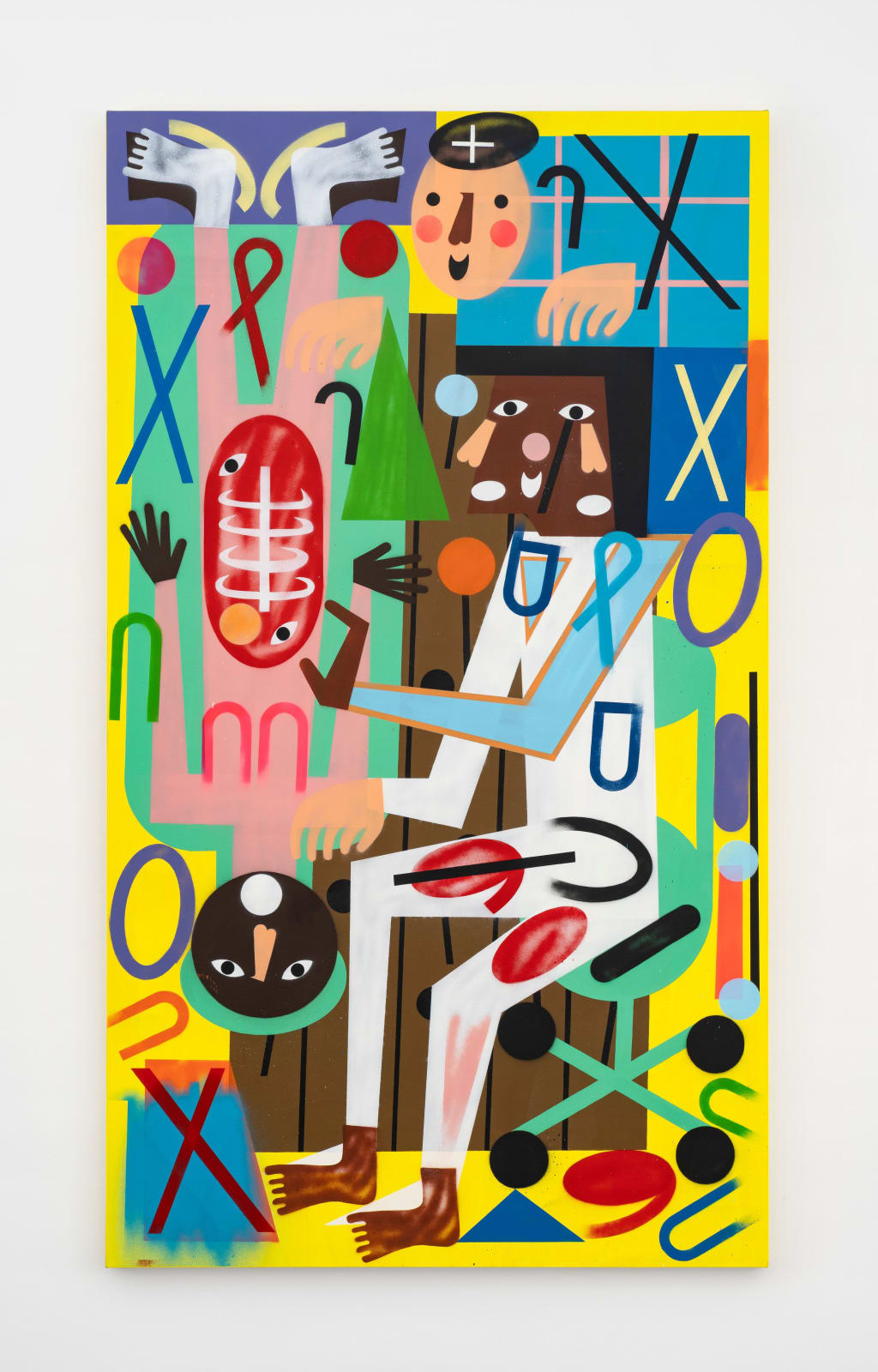 Nina Chanel Abney, Getting Caucasity, 2025